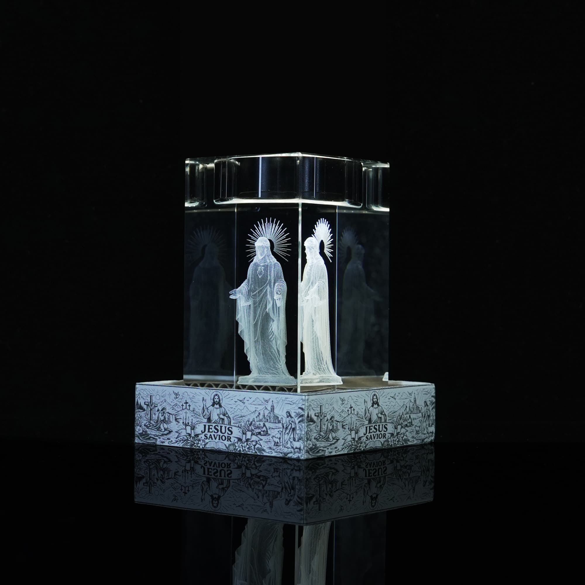 立体激光水晶展示座 详情图 3