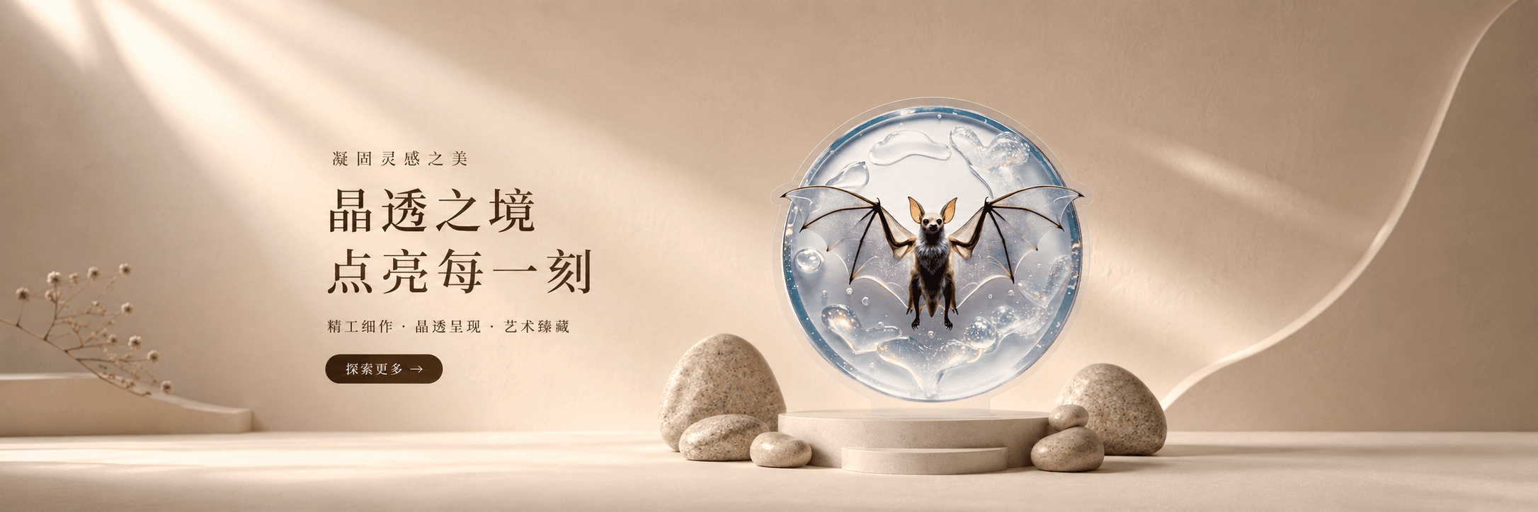 暗夜蝙蝠亚克力摆件